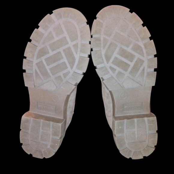 🔥Steve Madden Tan Suede Platform Ankle Boots Size 4 Big Girls - Picture 3 of 3